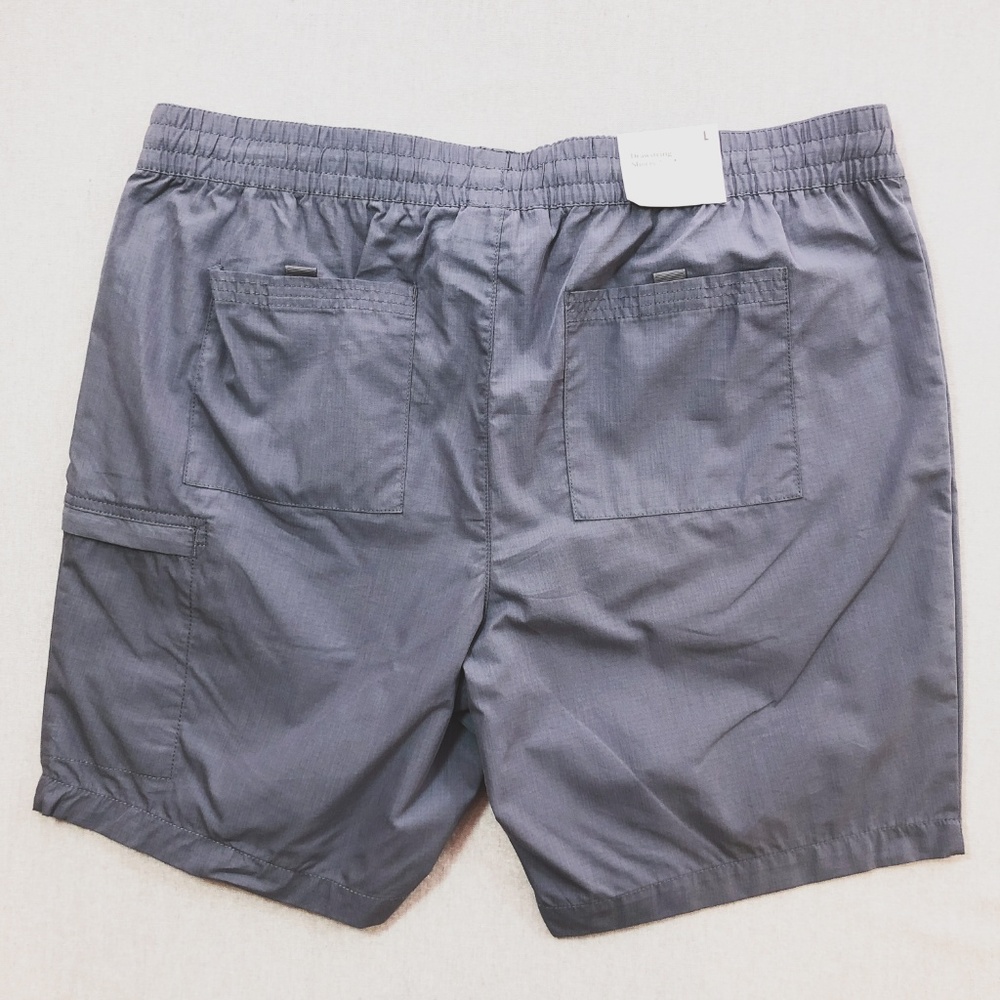Grey Tech Drawstring Slim Fashion Short S L - Picture 4 of 8